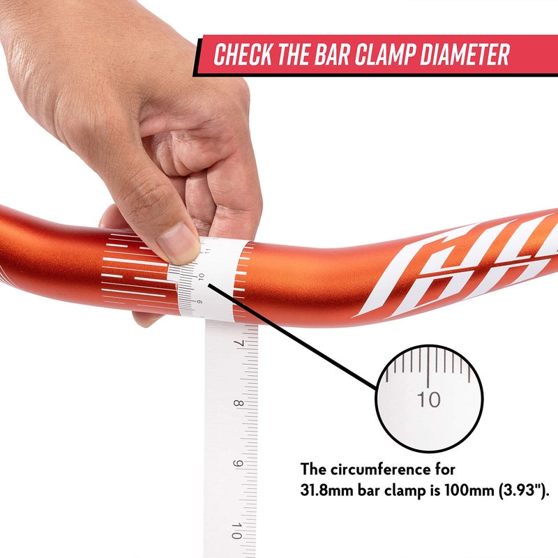 Funn Full On Mountain Bike Handlebar with Bar Clamp 31.8mm and Width 785mm, Tough and Lightweight Alloy Riser Handlebar for MTB, BMX and Road Bike, Rise 30mm MTB Handlebar (Gray) - Image 3